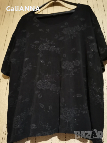 СТРАХОТНА ТУНИКА СЪС СРЕБРИСТО РАЗМЕР 3-4XL