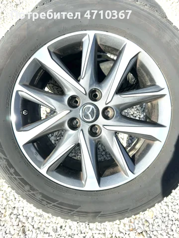 Оригинални 17ки от Mazda CX-5, 5x114.3 с гуми Ханкок 225/65, снимка 3 - Гуми и джанти - 55957638