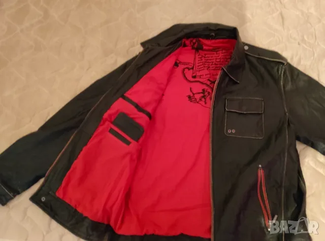Мъжко яке  от естествена кожа NEW DEAL Streetwear, снимка 2 - Якета - 56198212
