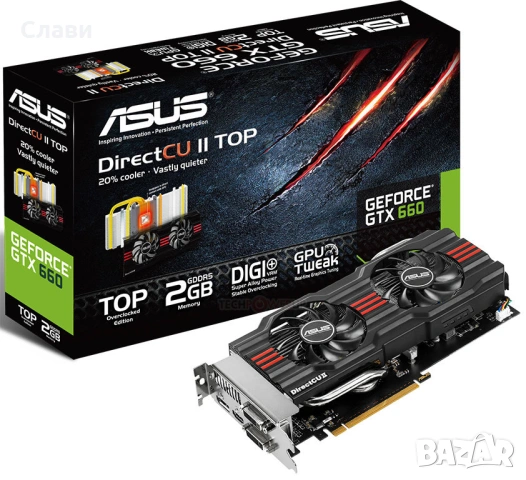Видеокарта NVIDIA Asus GeForce GTX 660 2GB 192BIT GDDR5