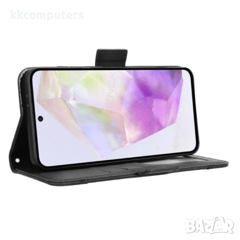 Samsung Galaxy A36 5G / A56 5G Magnetic Wallet Кожен Калъф и Протектор, снимка 8 - Калъфи, кейсове - 50789898