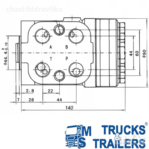 ОРБИТРОЛ - Разпределител за кормилно управление тип OSPC PRESKO OSPC125ON, снимка 2 - Части - 54118863
