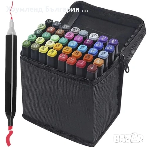 40 бр Оригинални двойни маркери в компактна чанта