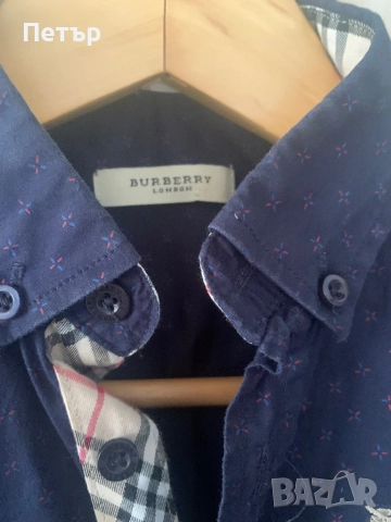 Детска ризка Burberry  (4-5г.), снимка 2 - Детски ризи - 51820504