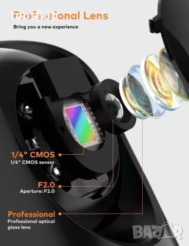 НОВА IHOUMI D350 1296P WiFi IP камера / бебефон с нощно виждане, детектор на движение..., снимка 2 - Бебефони - 50575758