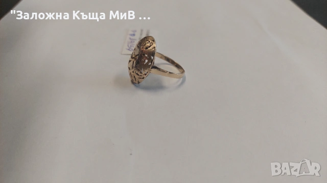Златен пръстен 4.34гр 14к. р-р19/59мм, снимка 2 - Пръстени - 54027531