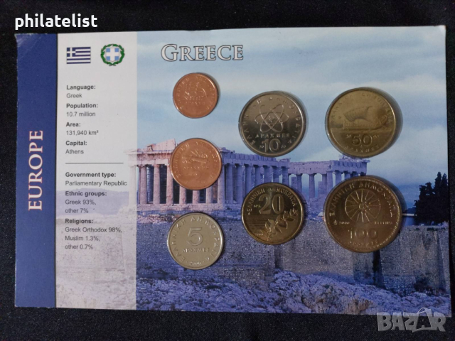 Гърция 2000 - Комплектен сет от 7 монети