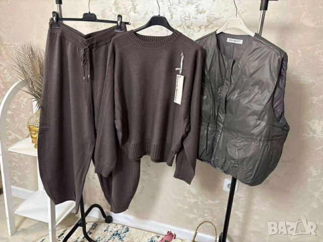 дамски комплекти от три части блуза, долнище и елек , снимка 2 - Комплекти - 51557763