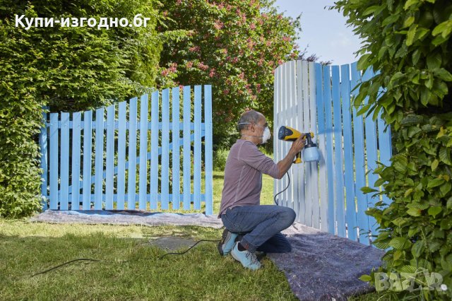 Пистолет за боядисване на метал и дърво - Wagner W100 , 800мл , 280w , Чисто нов , Жълн цвят, снимка 5 - Други инструменти - 30387453