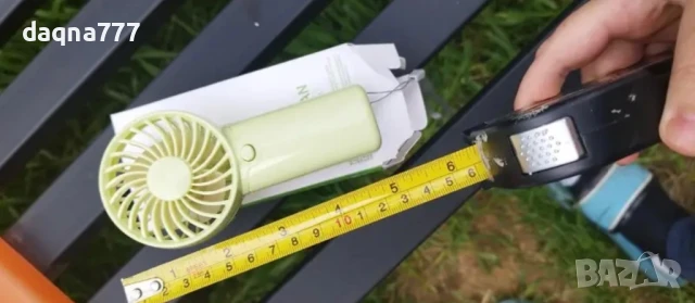 Мини преносим вентилатор на батерии, снимка 7 - Други стоки за дома - 50786621