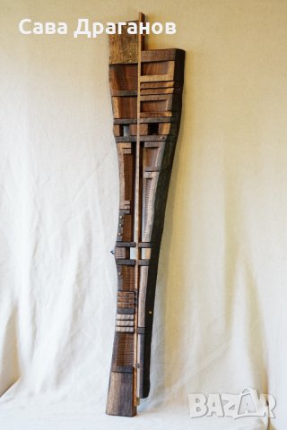 Маска за стена изработена от американски орех, снимка 5 - Пана - 30758953