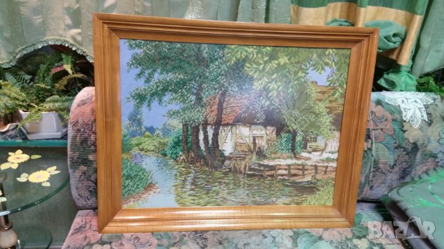 дървена рамка със стъкло  73 на 58