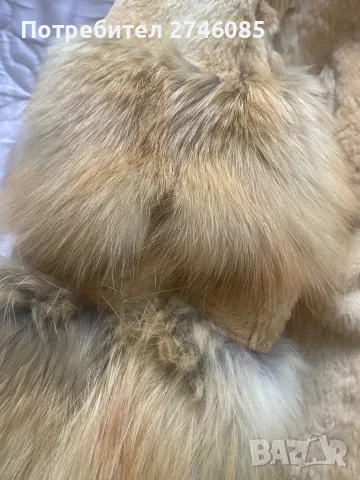 Палто от естествен косъм лисица, снимка 10 - Палта, манта - 49052939