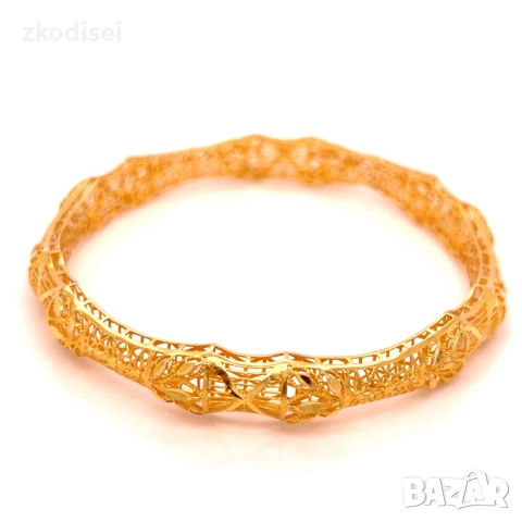 Златна дамска гривна 9,99гр. 14кр. проба:585 модел:34359-1, снимка 3 - Гривни - 51753381