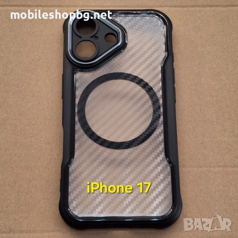 iPhone 17/iPhone 17 Pro /iPhone 17 Pro Max кейс MagSafe удароустойчив ARMOR CARBON , снимка 2 - Калъфи, кейсове - 51906263