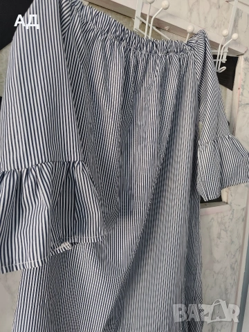 Лятна рокля на райе , снимка 3 - Рокли - 54363407