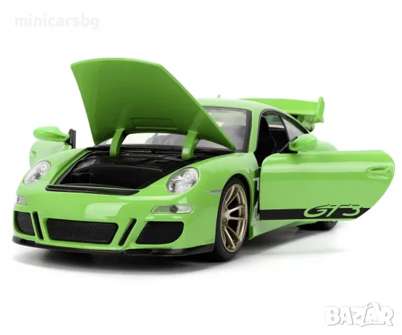 Метални колички: Fast & Furious Porsche 911 GT3 (997) – метален модел 1:24, снимка 2 - Колекции - 55954097