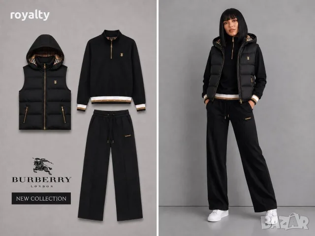 Burberry Нов Дамски Комплект ТОП КАЧЕСТВО Два Цвята 