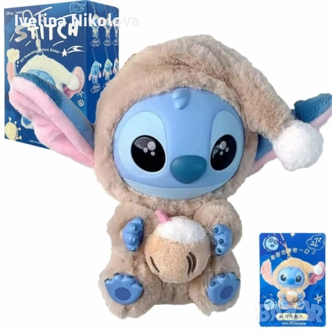 Сладка изненада с Miniso Stitch в пижама – колекционерска фигурка 15 см, снимка 2 - Плюшени играчки - 51454599