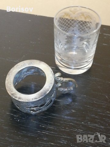 Сребърна антична чаша , снимка 3 - Колекции - 29710520