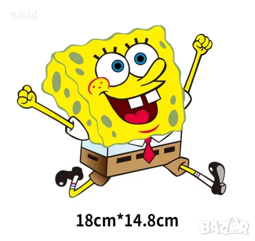 Спондж боб Спонджбоб Sponge Bob термо щампа апликация картинка за дреха лепенка