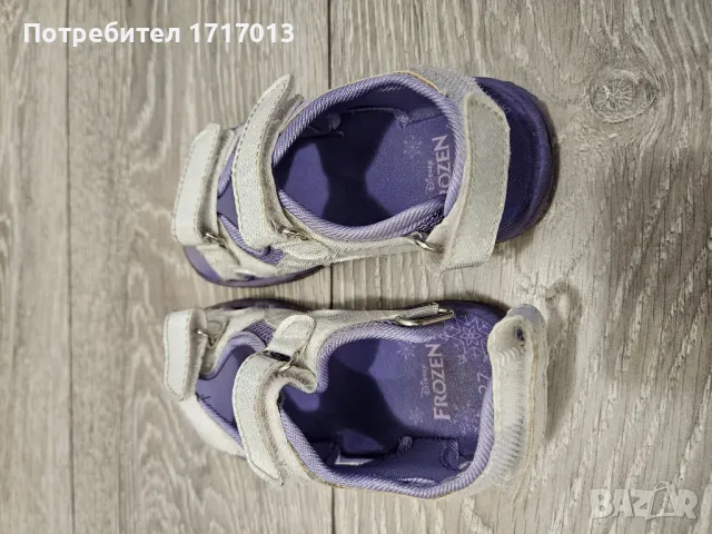 Frozen сандали сребристи 27 номер, снимка 4 - Детски сандали и чехли - 49185442