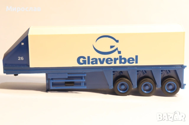 AWM H0 1/87 РЕМАРКЕ ПРЕВОЗ НА СТЪКЛО ДОГРАМА КАМИОН МОДЕЛ