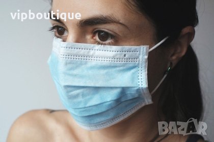 Медицински Еднократни Трислойни Предпазни Маски За Лице, снимка 3 - Медицински консумативи - 29417701