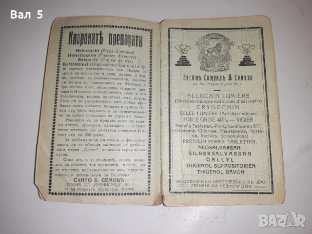 Виенска клиническа рецептна джобна книжка 1924 г, снимка 10 - Специализирана литература - 53329617