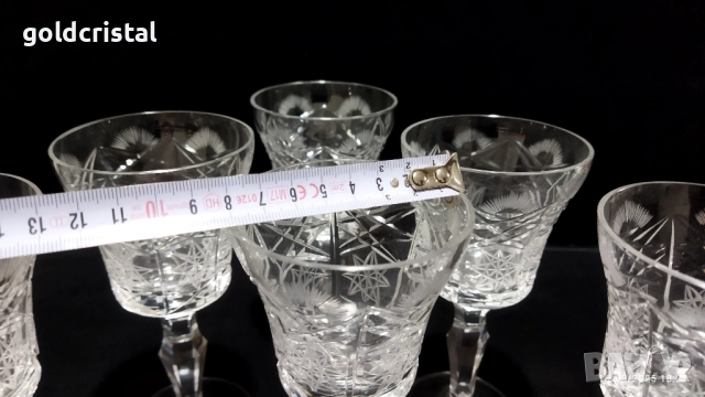 кристални чаши , снимка 4 - Антикварни и старинни предмети - 51483176