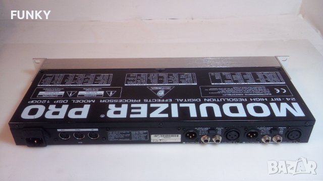 Behringer Modulizer Pro DSP1200P / 24 - bit Effects Processors, снимка 6 - Ресийвъри, усилватели, смесителни пултове - 39366506