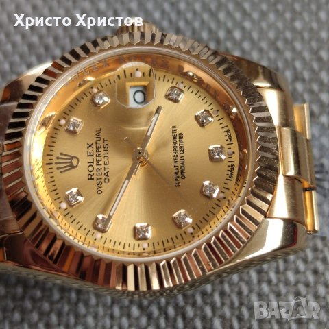 Мъжки луксозен часовник Rolex Datejust Oyster Perpetual, снимка 3 - Мъжки - 42062061