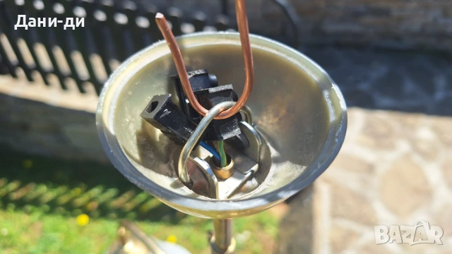 Старинни месингови  (бронзови) полилеи, абажури, снимка 15 - Антикварни и старинни предмети - 54320340