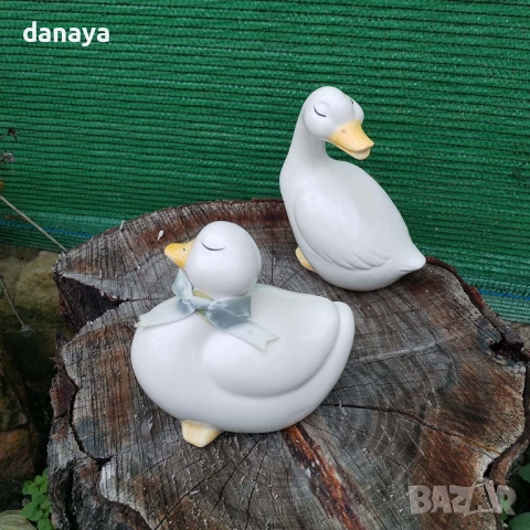 6265 Комплект декоративни керамични фигурки Патета, снимка 2 - Статуетки - 52188351