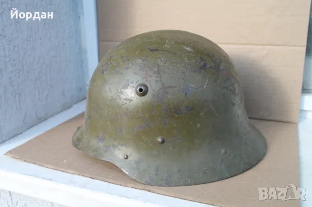 Българска военна каска модел 1936-та година, снимка 4 - Антикварни и старинни предмети - 47608261