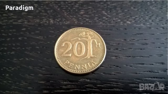 Монета - Финландия - 20 пения | 1981г.