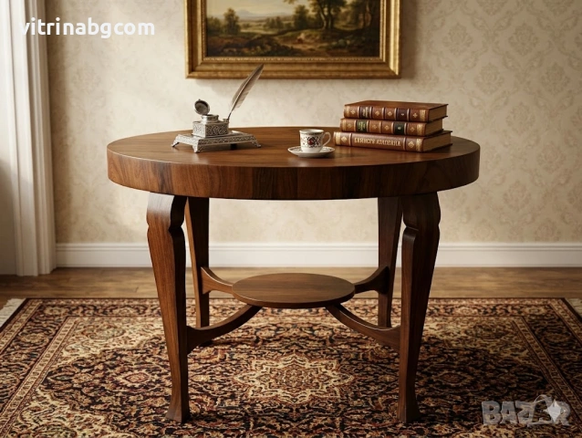 Винтидж Овална Маса (Стил Чипъндейл)