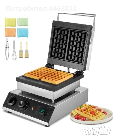 Професионална машина за вафли гофрети