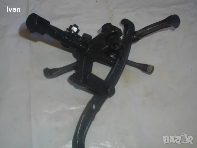 Немска Голяма СТАРО КАЧЕСТВО РЪЧНА СКОБА ТРИРАМЕННА ЗА ВАДЕНЕ НА ЛАГЕРИ 6 инча-15,24см, снимка 13 - Други инструменти - 47506972