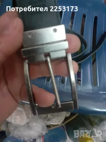 Кожен колан с нерж.тока, снимка 2 - Колани - 49164457