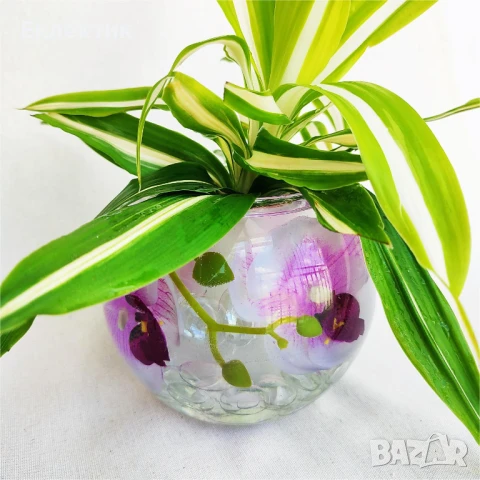 Мултифунционален стъклен декоративен съд; Орхидеи в смола., снимка 9 - Декорация за дома - 50759478
