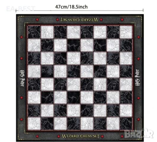 Игра шах The Noble Collection Harry Potter Wizard Chess Set, снимка 3 - Шах и табла - 51385995