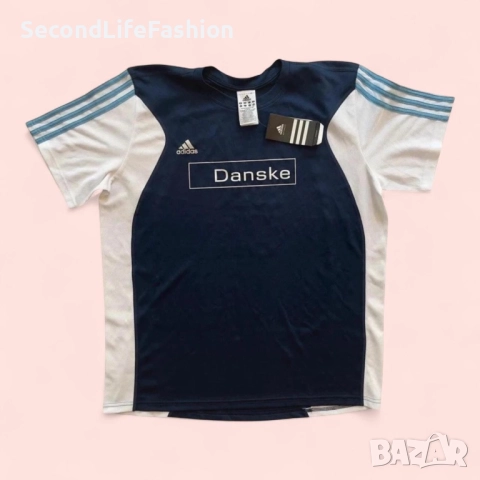 Мъжка тениска за бягане Adidas Danske Denmark, размер L, нова