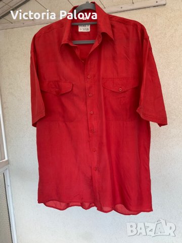 Копринена риза PURE SILK, снимка 6 - Ризи - 37956321