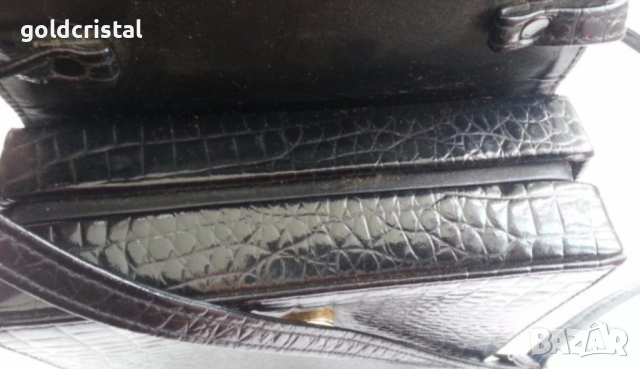 ретро черна лачена чанта , снимка 8 - Антикварни и старинни предмети - 12961631