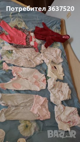 Бебешки дрехи 0-6 момиче+подаръци Baby girl clothes, снимка 5 - Други - 39621535