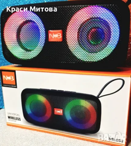 NB051, Bluetooth безжичен високоговорител RGB Light, снимка 1 - Друга електроника - 47945025