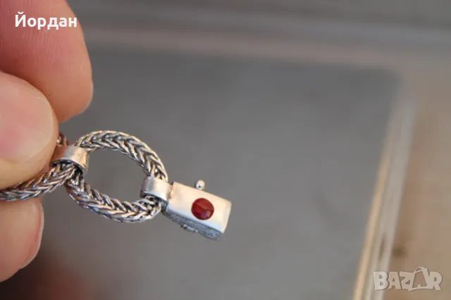 Дамска сребърна гривна, снимка 13 - Гривни - 49405272