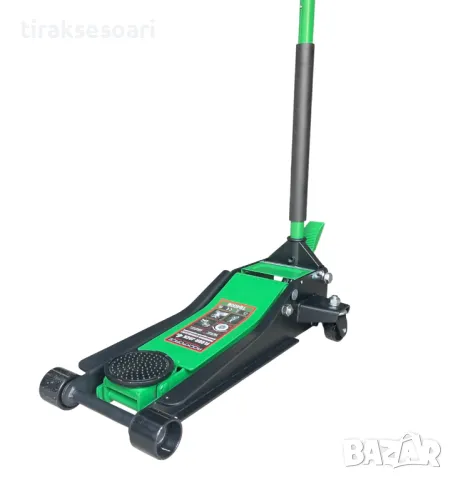 Нископрофилен крик крокодил 4 тона с две помпи и педал 75 - 505 мм ROCKFORCE, снимка 6 - Други инструменти - 50127089