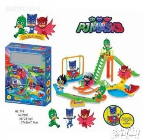 КОМПЛЕКТ ФИГУРИ PJ МАСКИ В УВЕСЕЛИТЕЛЕН ПАРК  0714